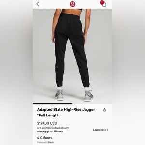 lululemon Adapted State Joggers